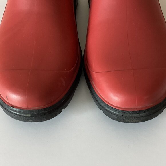Sloggers Women's Red Waterproof Rain Winter Ankle Boots Size US 8 - Picture 2 of 12
